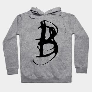 Dark and Gritty Letter B from the alphabet Hoodie